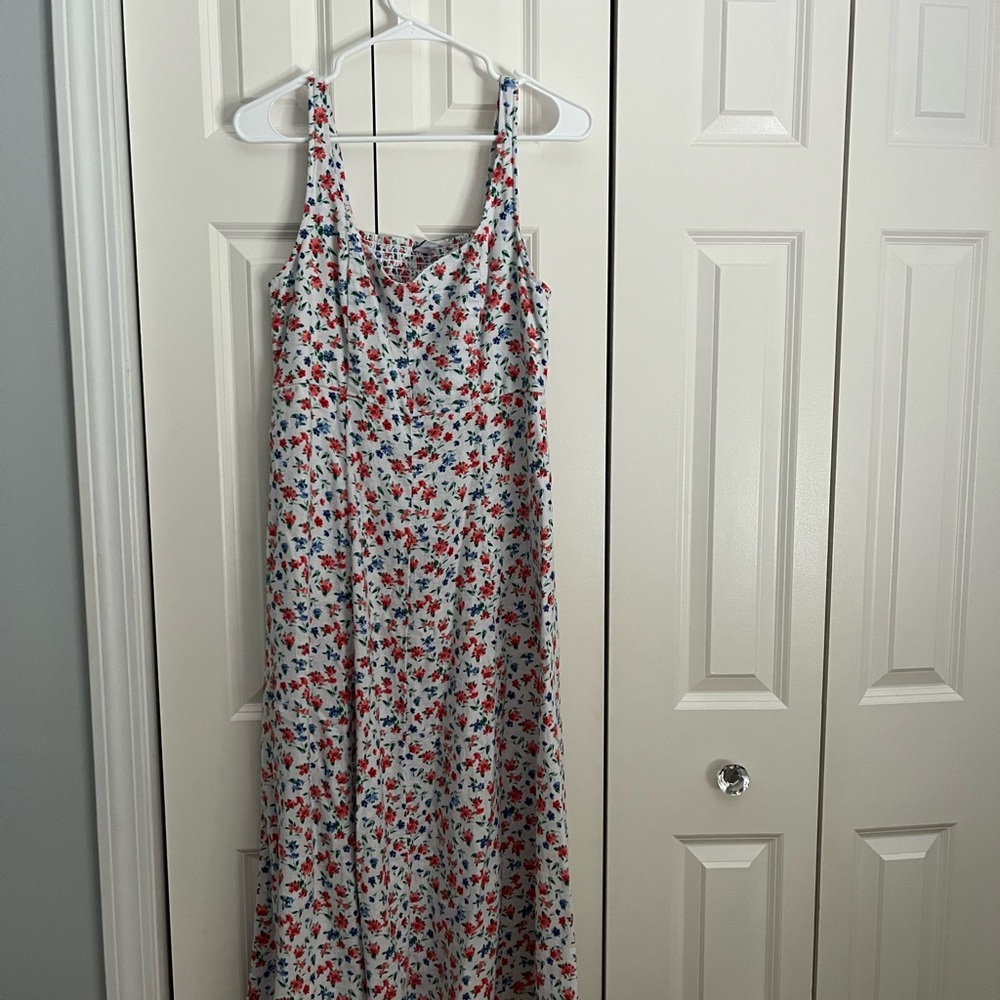 Old Navy Floral Maxi Dress - Red and Blue